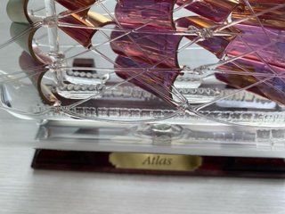 Barco de cristal en botella 'Atlas'
