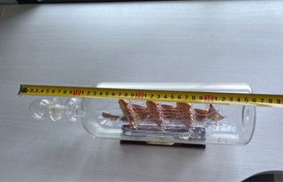 Barco de cristal en botella 'Atlas'