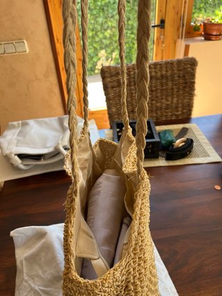 Bolso de rafia tejido