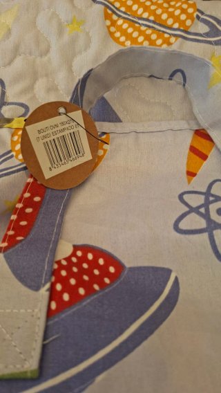 Colcha bouti infantil del espacio.