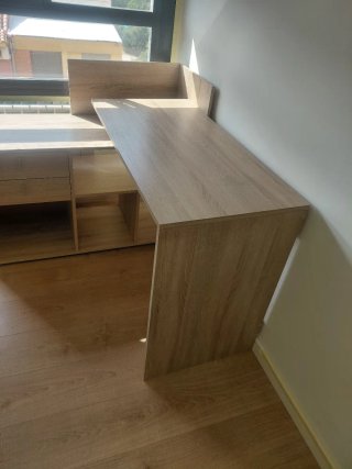Escritorio madera 2 cajones
