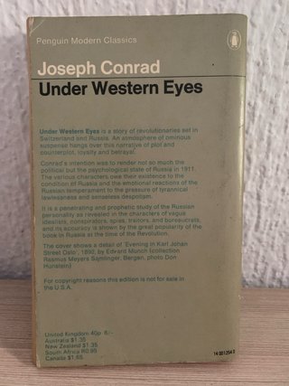 “ Under the Western Eyes “ Libro en inglés