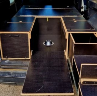 Mueble camper furgoneta Nissan Townstar