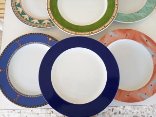 Juego de 6 Platos de Porcelana