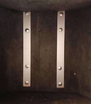 Portamaletas de cuero negro usado 5 veces!!