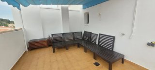 Conjunto de jardín madera y tela