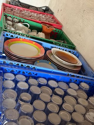 Vasos de tubo de cristal y vasos de var