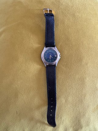 Reloj MC Quartz Esfera Verde y Correa Negra