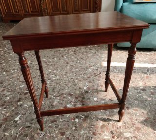 Conjunto 2 mesas auxiliares madera