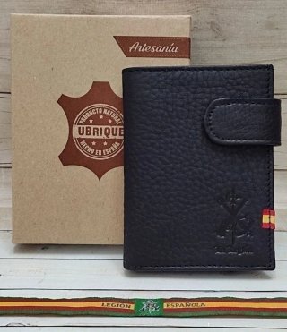 CARTERA CON MONEDERO PIEL LEGION + REGALO PULSERA
