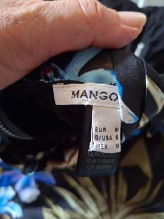 Mango Top Talla M Estampado Floral