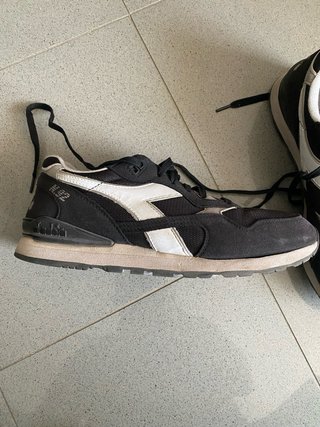 Diadora N92 Scarpe Uomo Nero Bianco