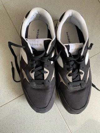 Diadora N92 Scarpe Uomo Nero Bianco