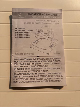 Andador bebé - Olmitos