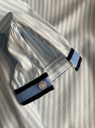 Casacca corta Street One righe azzurre