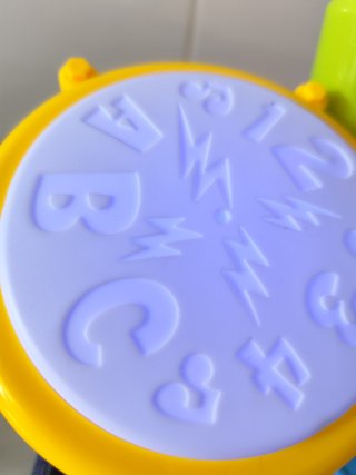 Batería infantil con micrófono y luces