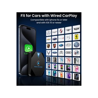 2024 Adaptador inalámbrico CarPlay para iPhone