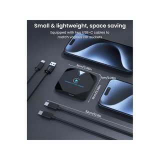 2024 Adaptador inalámbrico CarPlay para iPhone