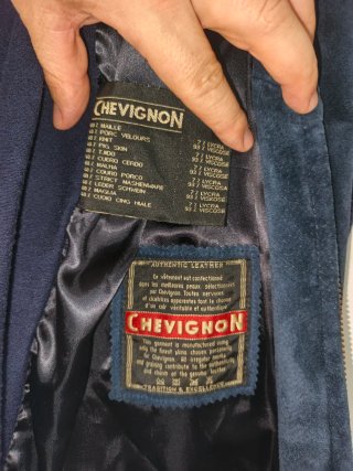 Chaqueta Chevignon Piel Azul Talla L