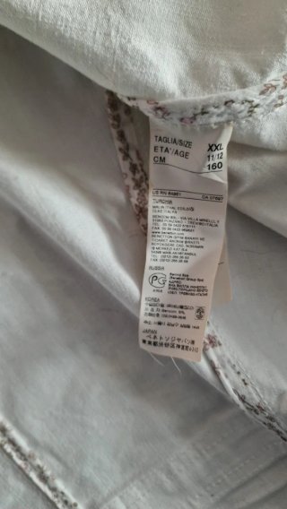 Giacca jeans bianca bambina Usata 1 sola volta