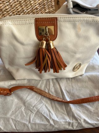 Bolso Michael Blanco y Marrón