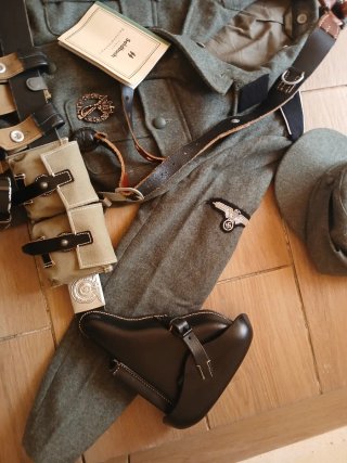 Uniforme recreación ejército alemán WW2 Waffen s-s