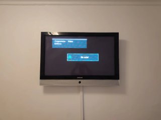 Televisor Samsung Negro y Plateado