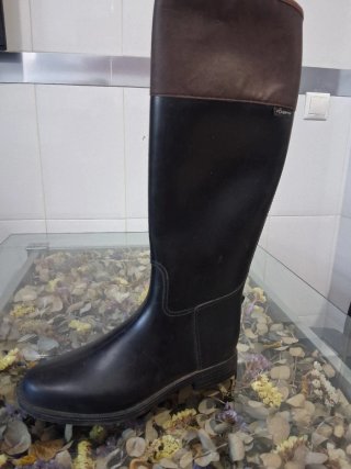 Botas de equitación Fouganza negras y marrones