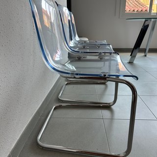Pack 3 Sillas IKEA TOBIAS Transparentes