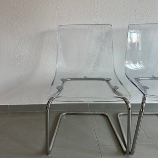 Pack 3 Sillas IKEA TOBIAS Transparentes
