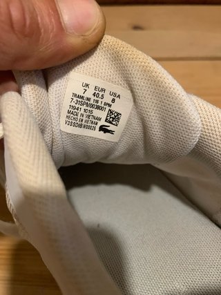 Zapatillas Lacoste Blancas talla 40.5