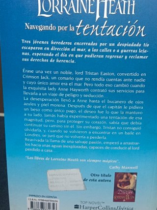 Lote Lorraine Heath. Novela romántica