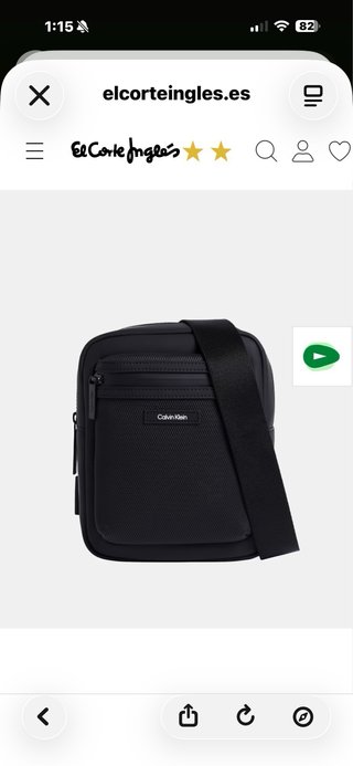 Bolso Calvin Klein Negro Hombre