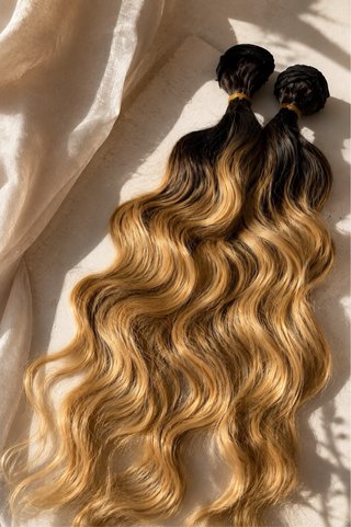 Extensiones de Clip Rubio Cobrizo Ondulado
