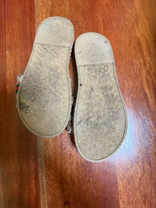 Chancletas Beige Talla 37