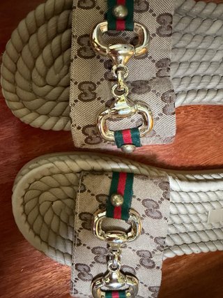 Chancletas Beige Talla 37