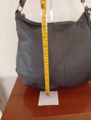 Borsa Alesya vera Pelle Grigia