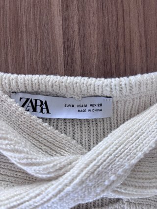 Top beige mujer