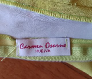 Vestido Sevillana Carmen Osorno color pistacho