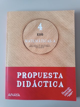 Guía del Profesor - Matemáticas A - 4 ESO