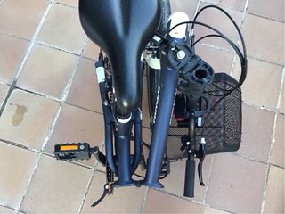 Bicicleta plegable Btwin con cesta
