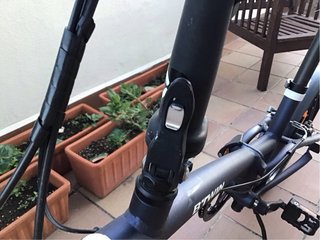 Bicicleta plegable Btwin con cesta