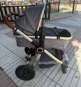 Carrito bebé 3 en 1 ligero gris