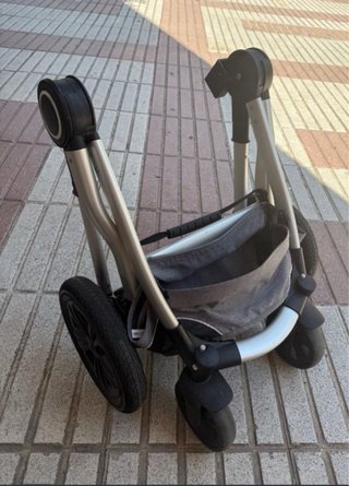 Carrito bebé 3 en 1 ligero gris