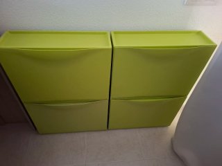 Zapatero Trones Ikea Verde