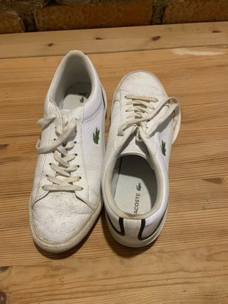 Zapatillas Lacoste Talla 40.5 Blancas
