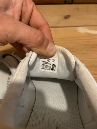 Zapatillas Lacoste Talla 40.5 Blancas