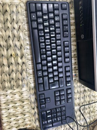 Ordenador HP Compaq Negro y Plata