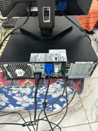 Ordenador HP Compaq Negro y Plata