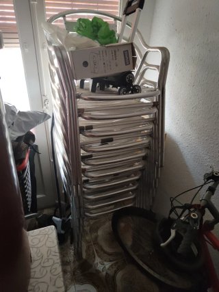 10 Sillas Metálicas Terraza Oferta